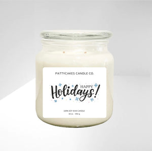 HAPPY HOLIDAYS 2 CANDLE