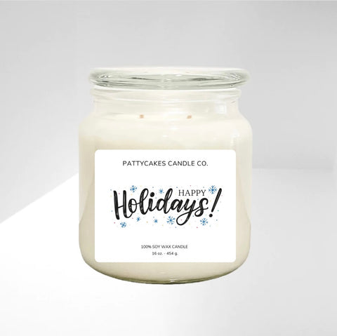 HAPPY HOLIDAYYS CANDLE