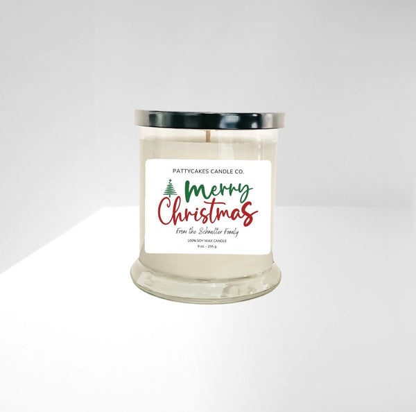 MERRY MERRY CHRISTMAS CANDLE