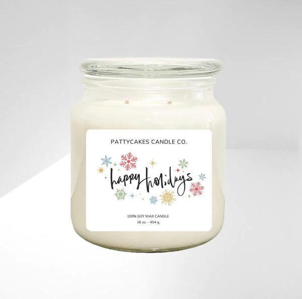 HAPPY HOLIDAYS CANDLE