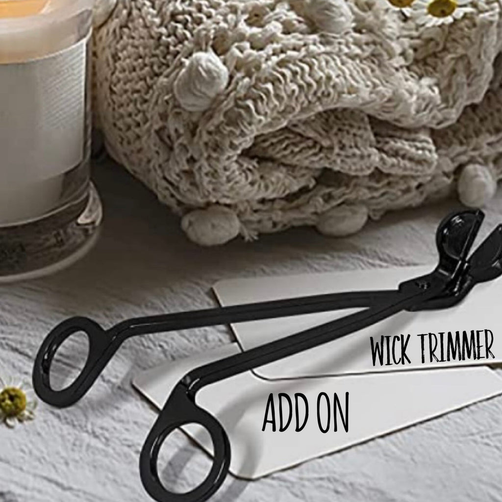 luxury custom wick clipper scissor candle