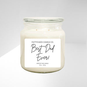 BEST DAD EVER CANDLE